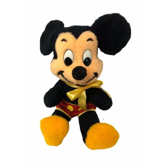 Vintage Mickey Mouse Walt Disney Distributing Co 1960 Plush Stuffed Toy Mice 15 - Picture 2 of 8